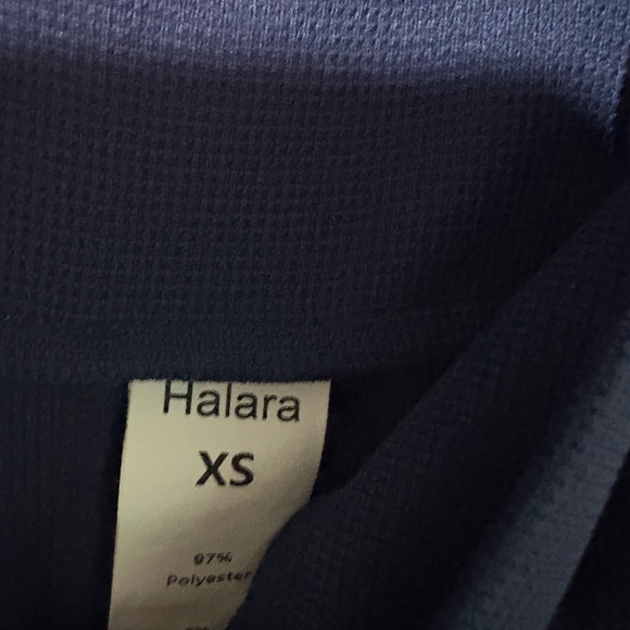 HALARA Pockets Waffle Casual Overalls Navy Blue - Picture 6 of 6